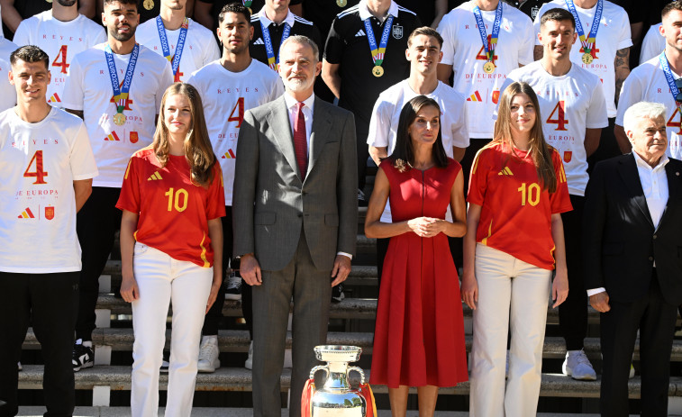 Los jugadores de la Selección, recibidos por los Reyes tras ganar la Eurocopa