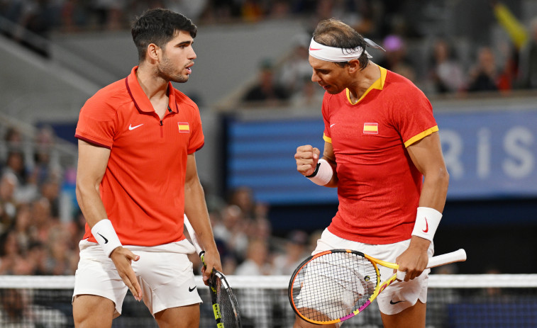 Nadal y Alcaraz empiezan su andadura en los dobles de París con una victoria trabajada