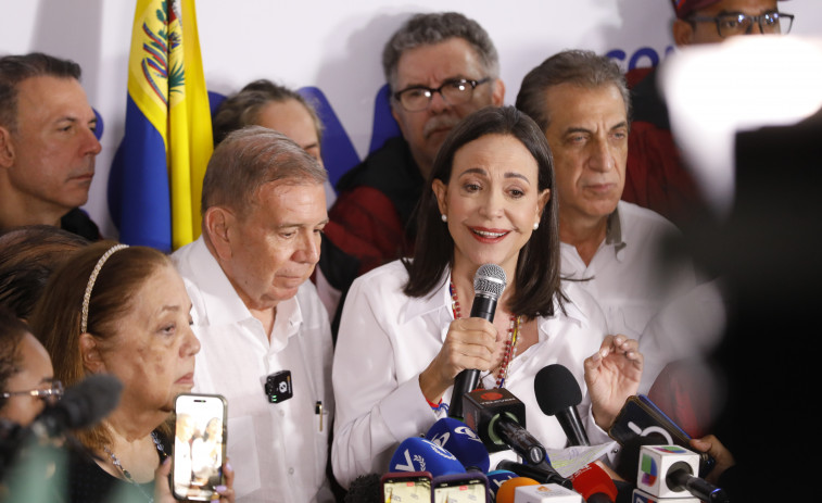 Machado niega la victoria de Maduro y afirma que González es el presidente electo