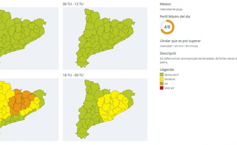 Los catalanes cambiarán el bañador por el paraguas: alerta por fuertes lluvias este viernes