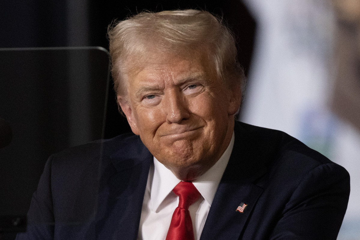 Harrisburg (United States), 31/07/2024.- Former US President Donald J. Trump holds a rally at New Holland Arena in Harrisburg, Pennsylvania, USA, 31 July 2024. This is the first Trump rally in Pennsyl