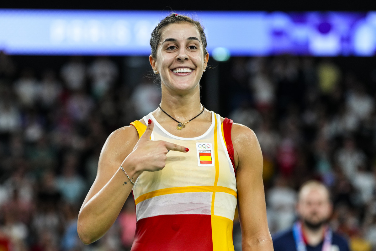 EuropaPress 6132151 carolina marin of spain celebrates victory against aya ohori of japan