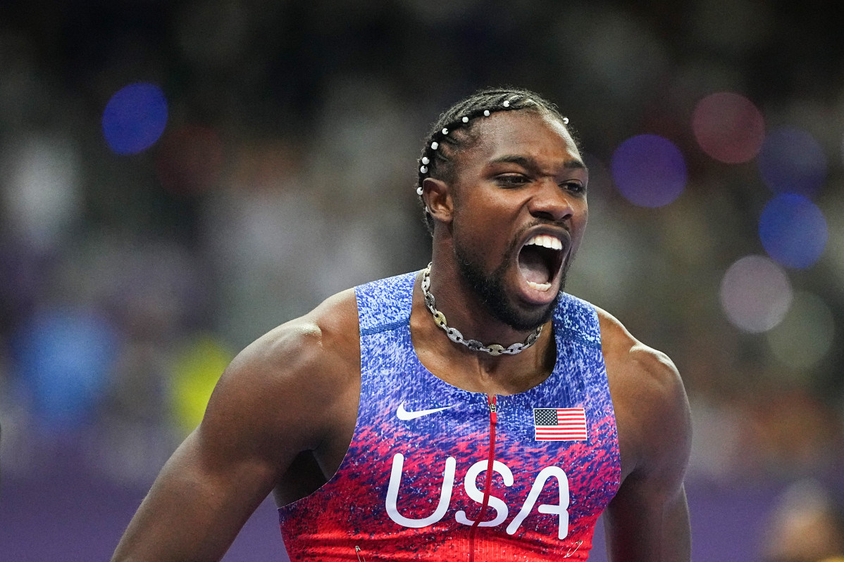 EuropaPress 6135821 04 august 2024 france saint denis usas noah lyles celebrates after winning