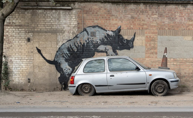 Banksy sigue llenando Londres de sus inconfundibles grafittis