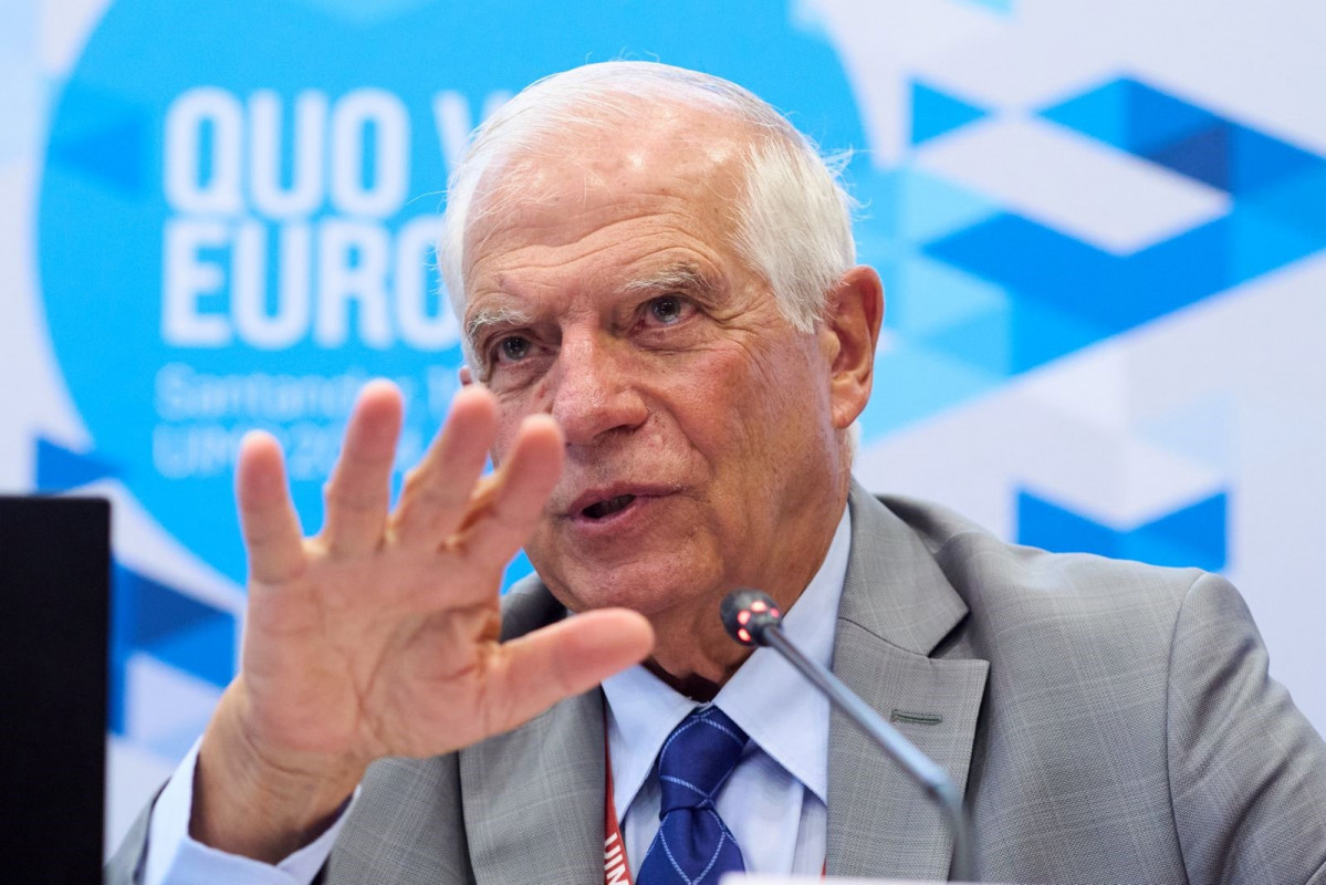 L'Alt Representant de la Unió Europa per a la Política Exterior, Josep Borrell, durant la inauguració de la XXIII edició del curs 'Quo Vadis Europa?', en la Universitat Internacional Menéndez Pel