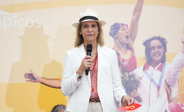 La infanta Elena acompaña al Equipo Paralímpico Español en su despedida antes de viajar a París 2024