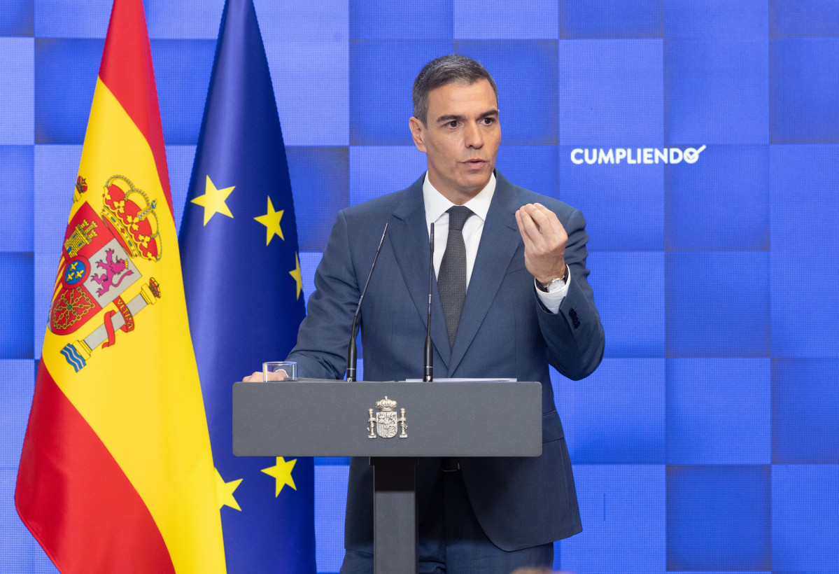 El presidente del Gobierno, Pedro Sánchez