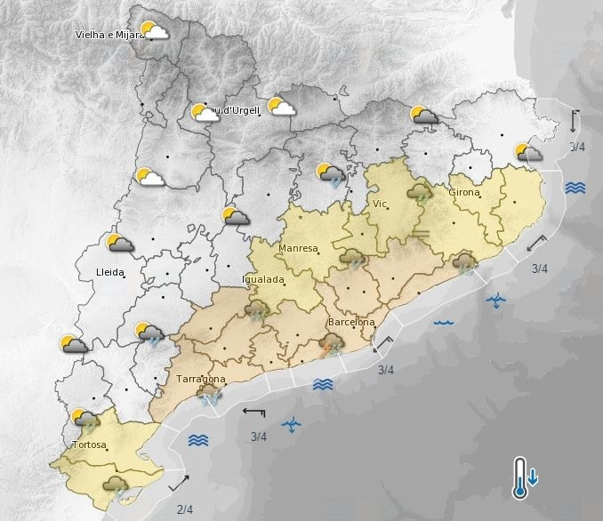 EuropaPress 6197917 prevision lluvias catalunya domingo septiembre 2024 manana