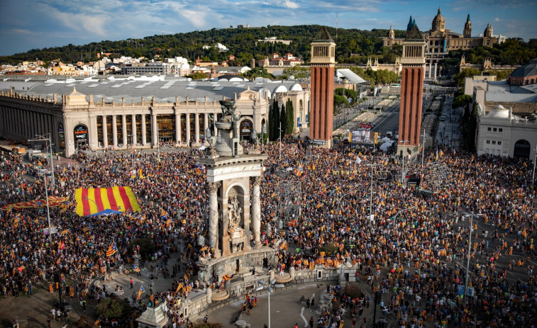 Los intereses partidistas enturbian la primera Diada post procés