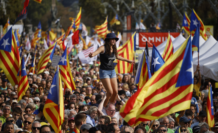 Barcelona reúne a 60.000 personas en la manifestación de la Diada según la Guardia Urbana