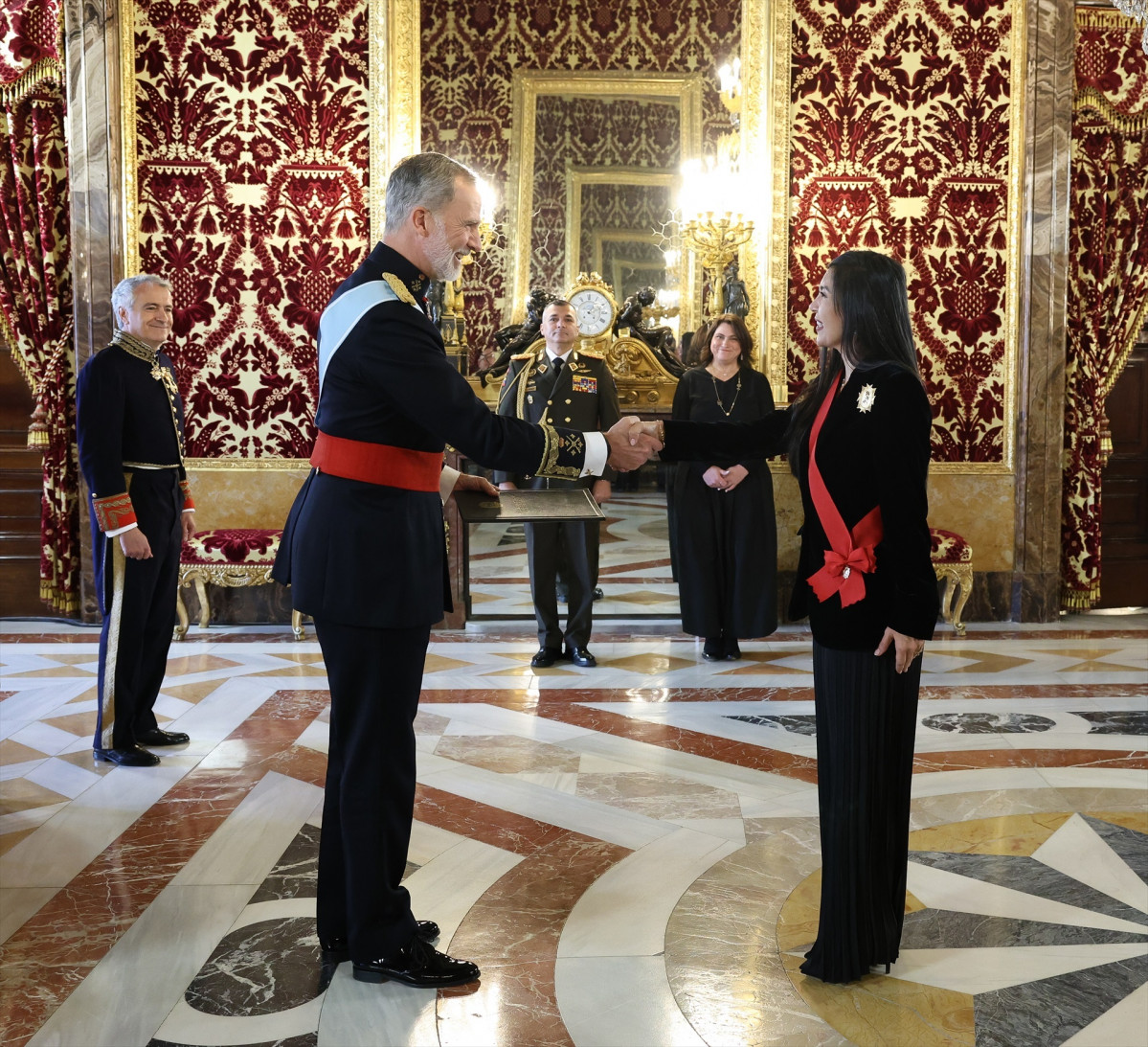 EuropaPress 5964096 rey felipe vi recibe carta credencial embajadora republica bolivariana