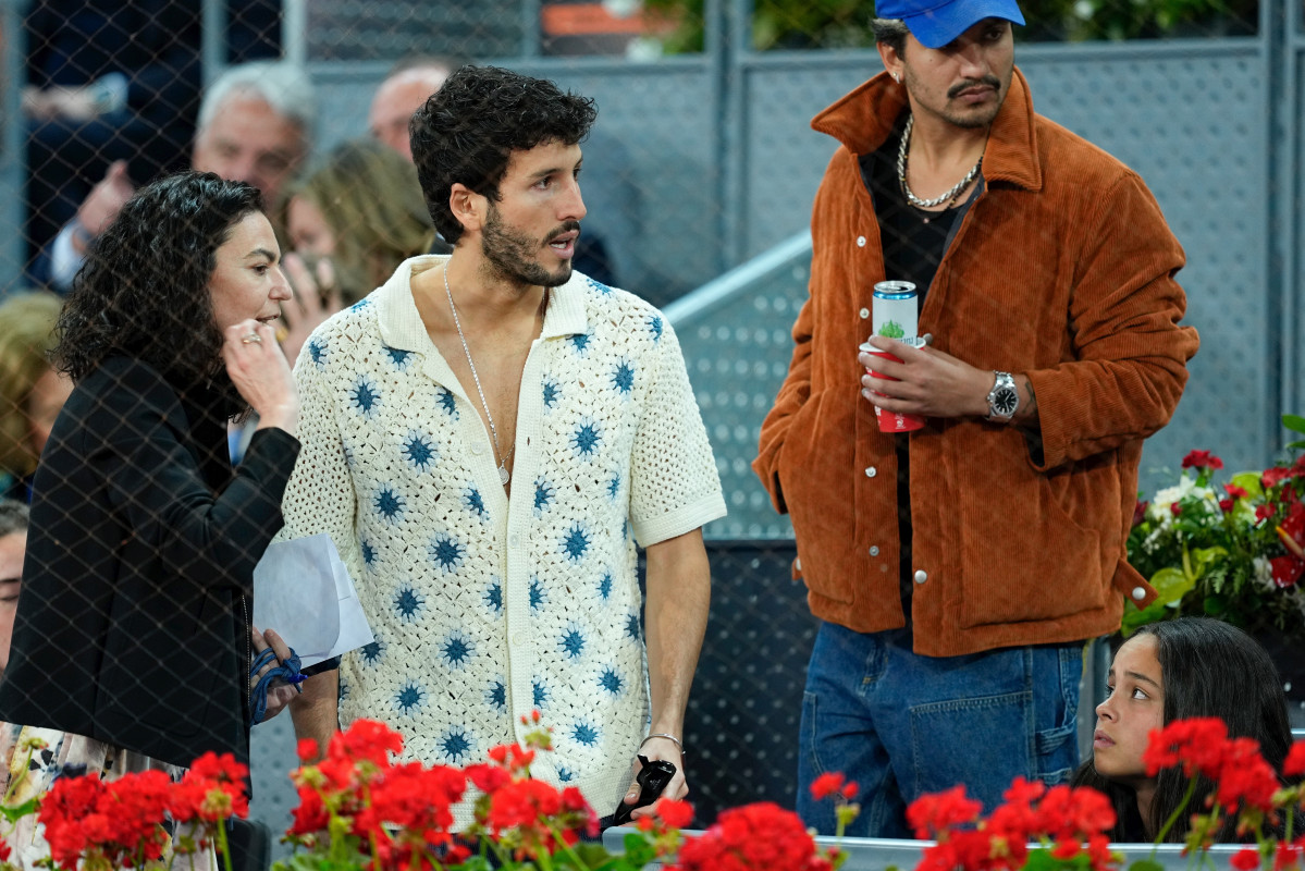 EuropaPress 5942142 sebastian yatra is seen during the final match between andrey rublev of