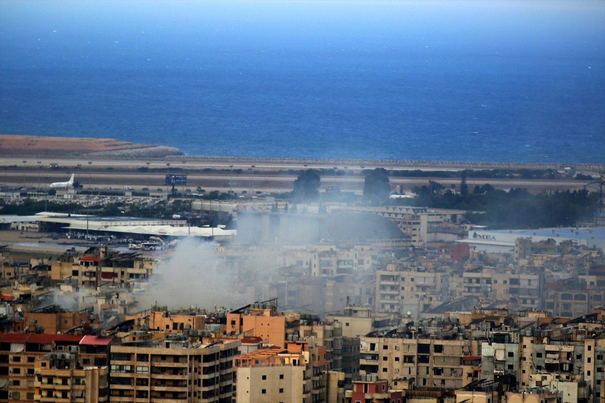 EuropaPress 6250437 01 october 2024 lebanon beirut smoke billows after an israeli air strike