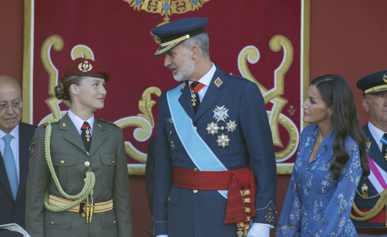 Los reyes Felipe y Letizia junto a Leonor presidirán el desfile del 12 de octubre