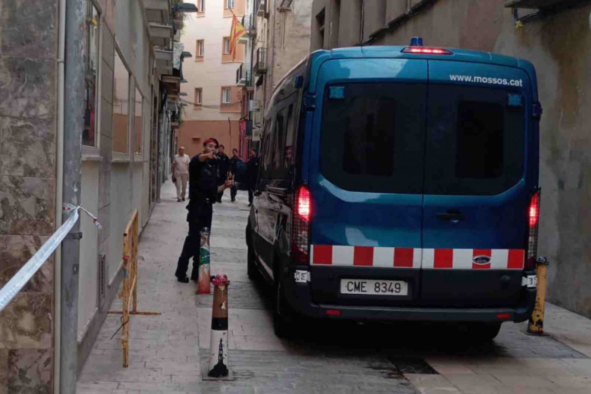 Imágenes del desalojo en el centro de Reus