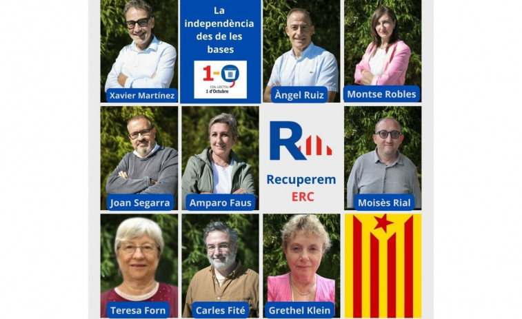 'Recuperem ERC' presenta su candidatura este jueves: las personas que encabezan su lista