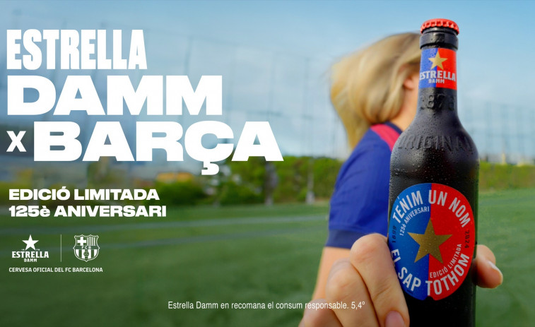 Estrella Damm celebra los 125 años del FC Barcelona con una edición limitada