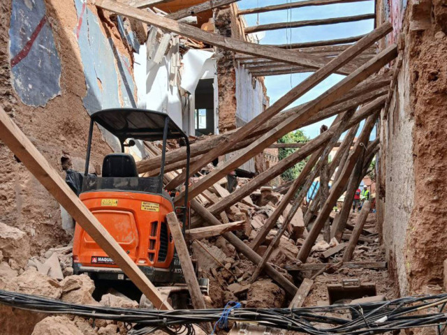 Susto en Esparraguera: un edificio en obras se derrumba