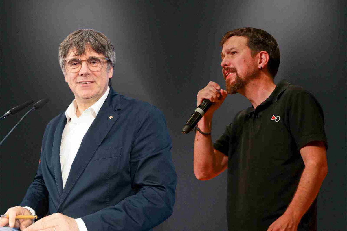 Carles Puigdemont y Pablo Iglesias