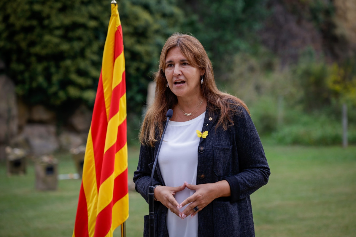 EuropaPress 5506420 presidenta junts laura borras interviene ofrenda floral tumba expresidente