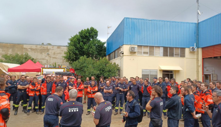 Más Bombers catalanes en Valencia: llega el contingente que salió desde Cerdanyola