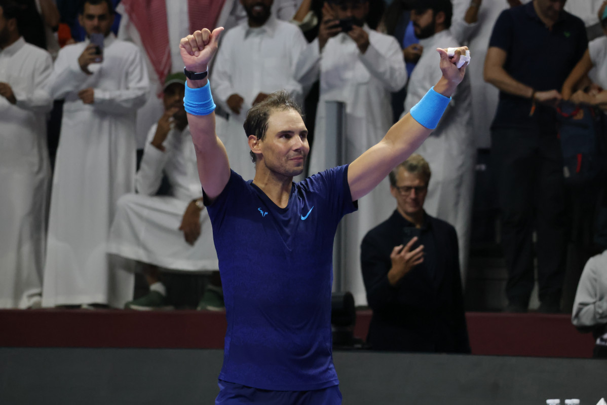 EuropaPress 6288898 riyadh oct 20 2024    rafael nadal of spain greets the spectators after the