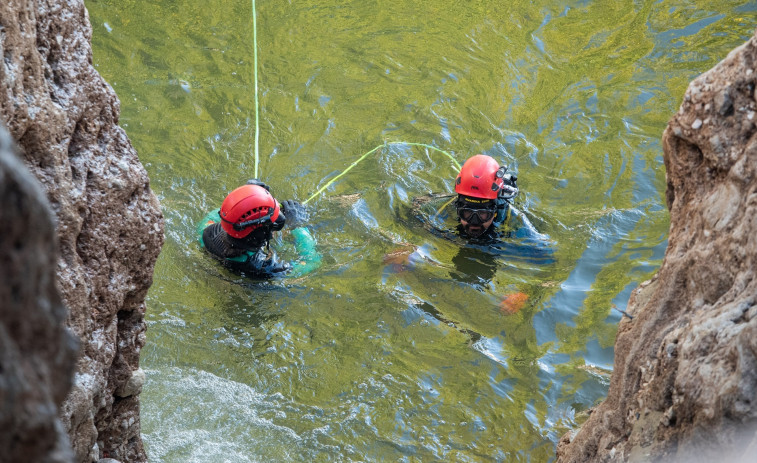 Encuentran los restos de un cuarto desaparecido en Letur en la confluencia del arroyo con el río Segura