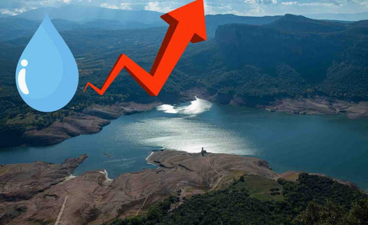 Las lluvias disparan el nivel del agua en los embalses catalanes, que se seguirán llenando esta semana