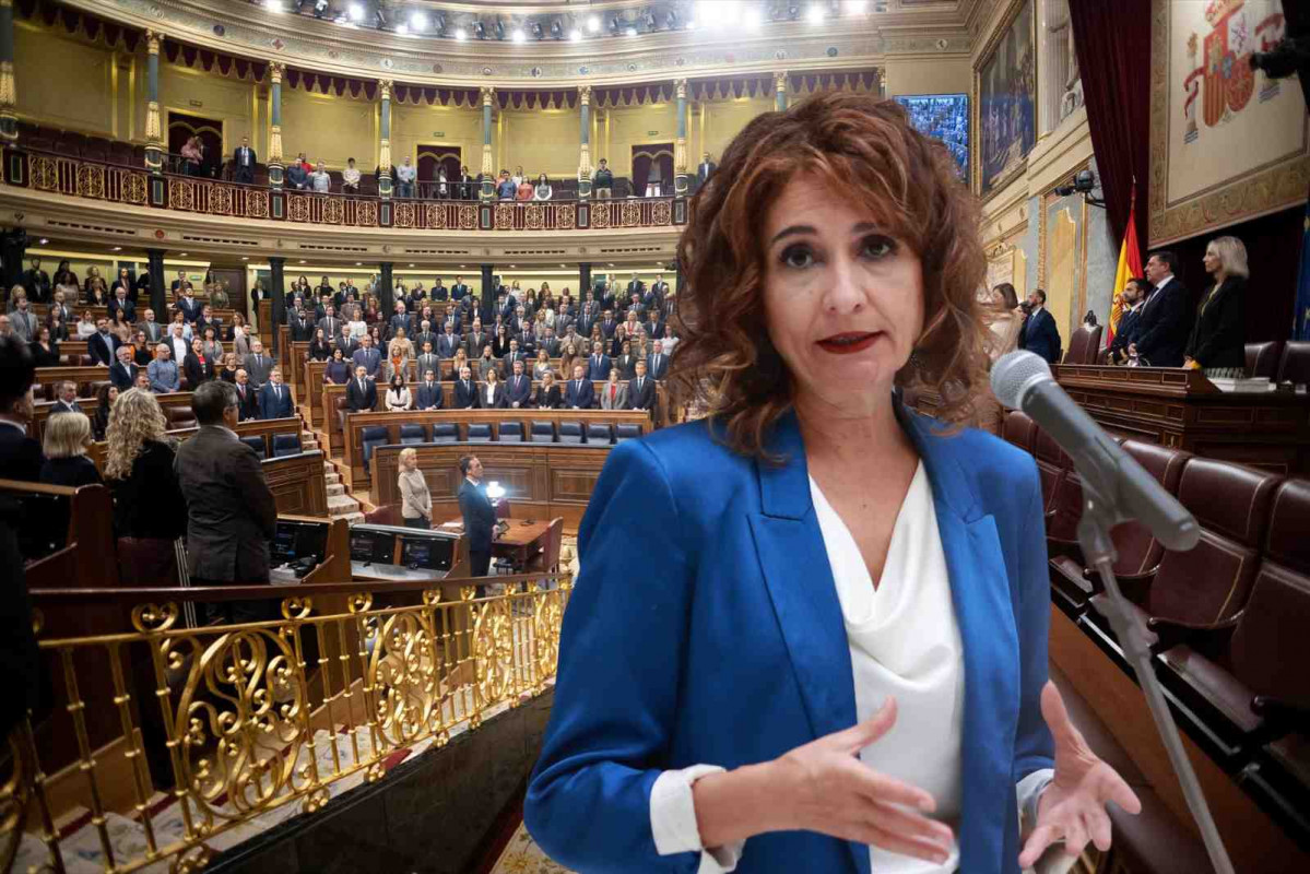 La ministra de Hacienda, María Jesús Montero, en el Congreso