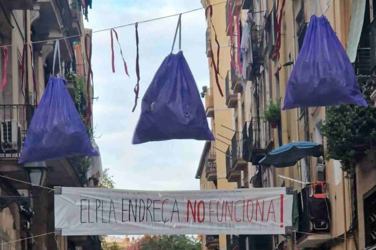 Protesta vecinal en El Raval