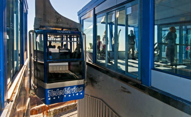 Evacuadas 77 personas tras acceder a la estación superior del Teleférico del Teide, que estaba cerrado por el mal tiempo