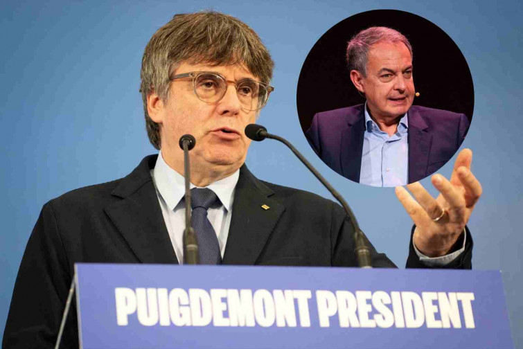 Carles Puigdemont y José Luis Rodríguez Zapatero