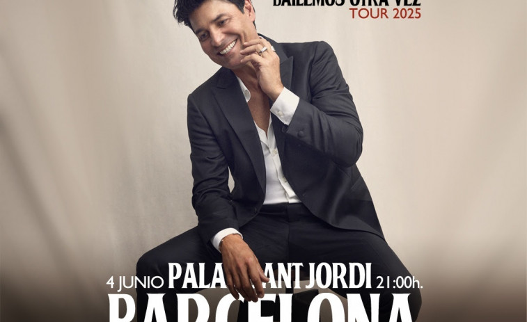 Chayanne actuará en el Palau Sant Jordi de Barcelona el 4 de junio con su gira 'Bailemos otra vez'