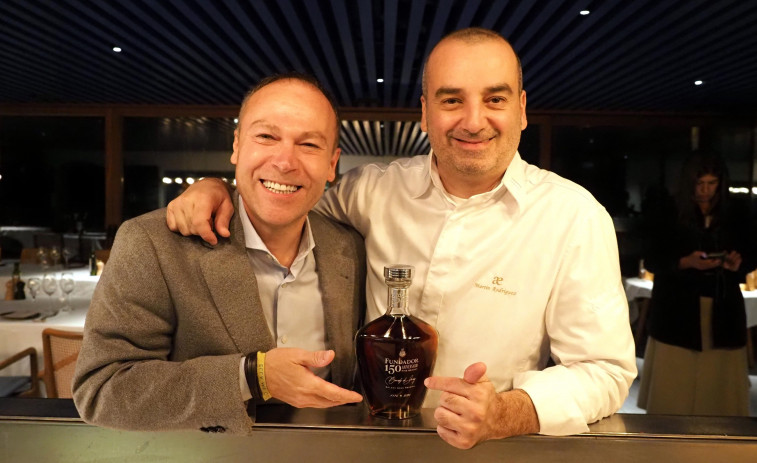 Fundador y Romain Fornell celebran 150 años del primer brandy español con una cena fusión