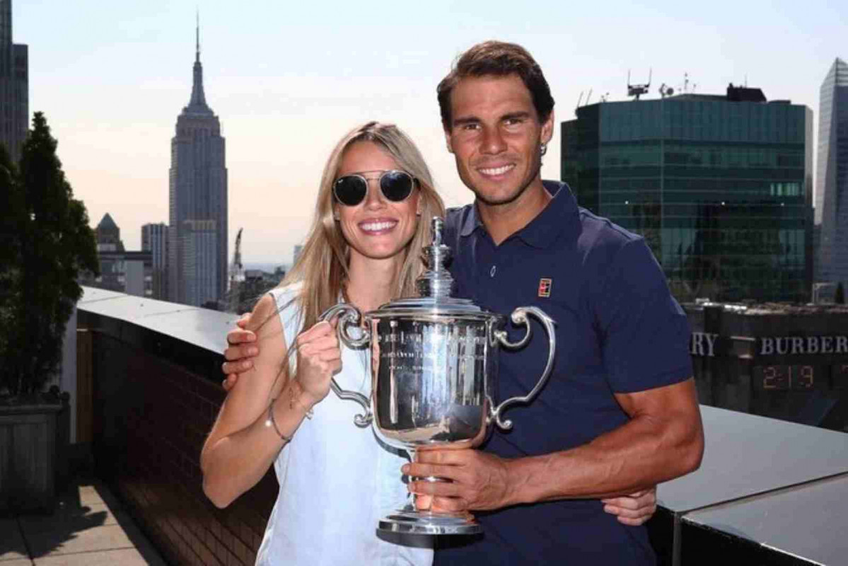 Rafa Nadal con su hermana Maribel