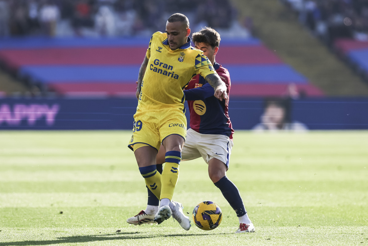 EuropaPress 6377111 sandro ramirez of ud palmas in action during the spanish league liga ea