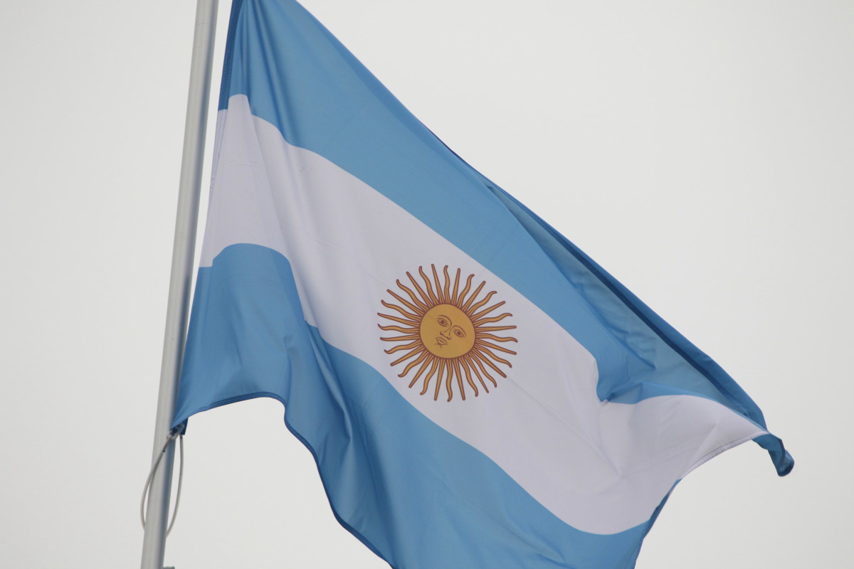 EuropaPress 6360929 october 10 2024 saint petersburg russia the national flag of the argentine