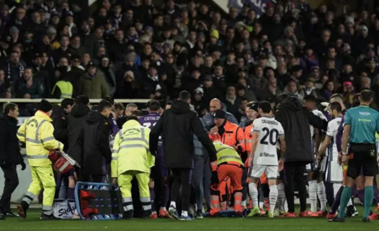 Alivio por el estado de salud de Edoardo Bove, que se desplomó en el Fiorentina - Inter