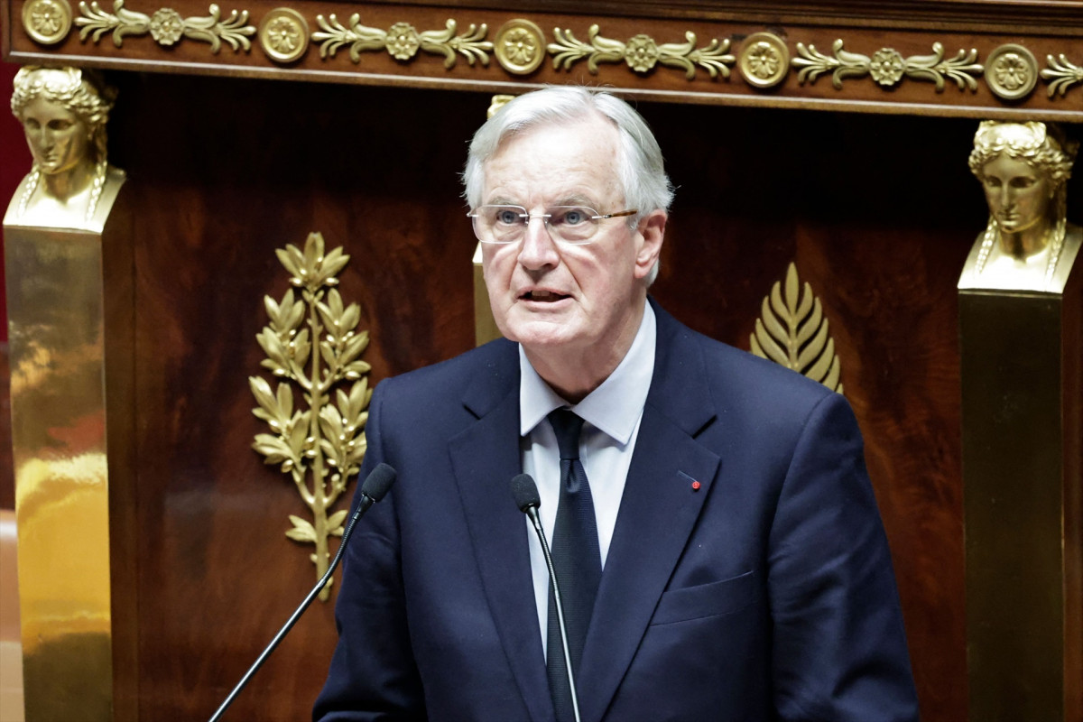 EuropaPress 6381889 02 december 2024 france paris french prime minister michel barnier delivers