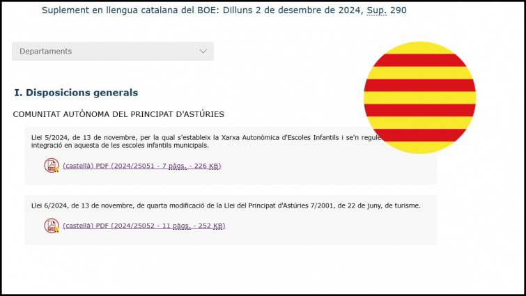 El BOE vuelve a publicarse en catalán: ¿cuánto tiempo ha pasado desde la última vez?