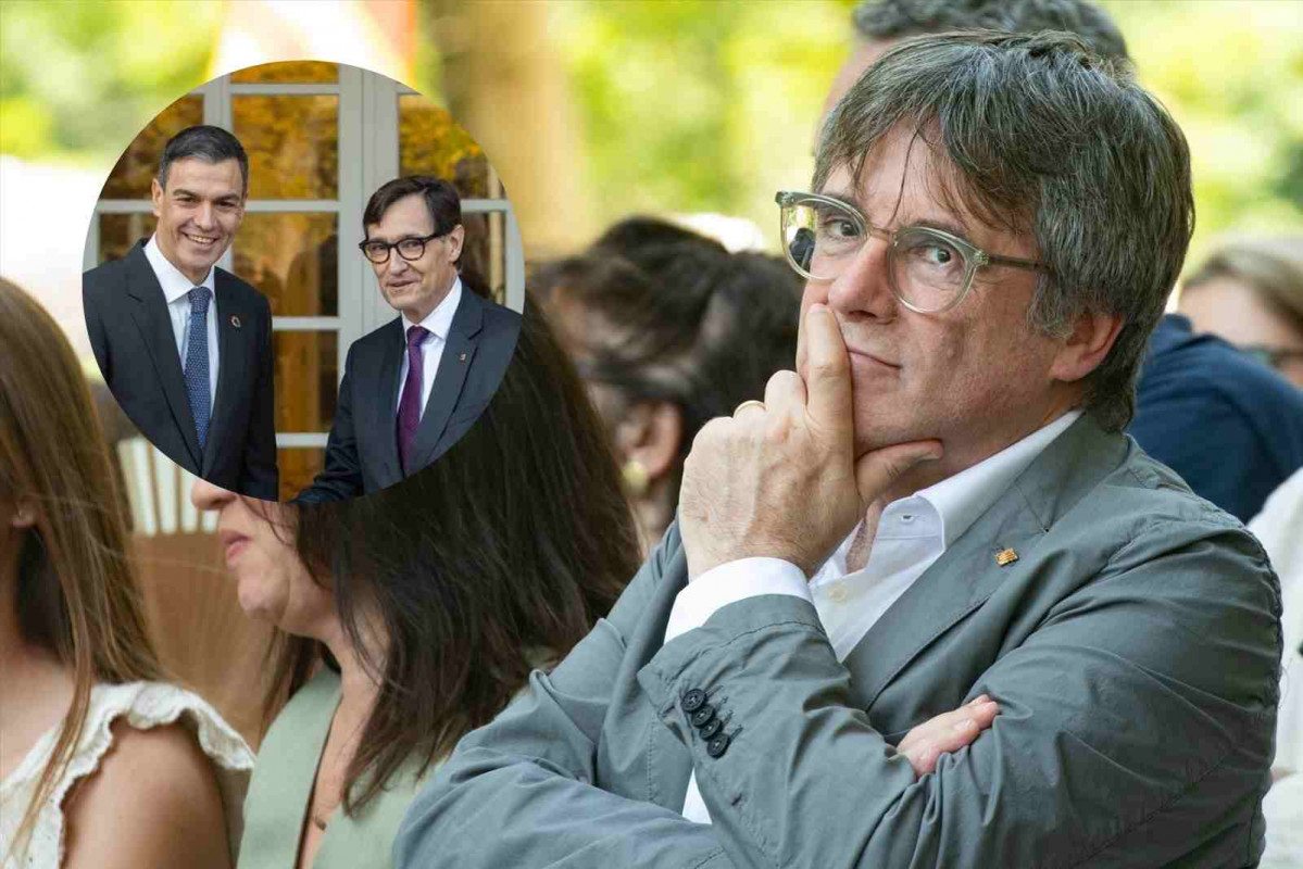 Pedro Sánchez, Salvador Illa y Carles Puigdemont