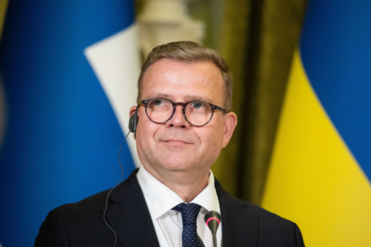 EuropaPress 5850936 august 23 2023 kyiv kiev oblast ukraine finnish prime minister petteri orpo