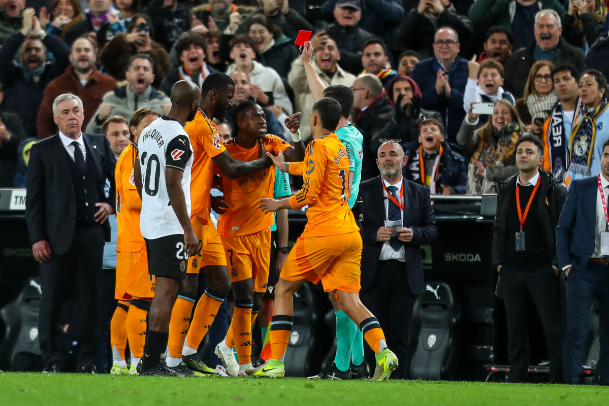 EuropaPress 6432675 vinicius junior of real madrid see the red card during the spanish league