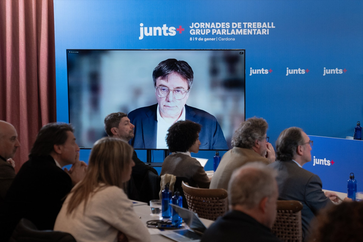 EuropaPress 6439496 presidente junts carles puigdemont interviene telematicamente jornada