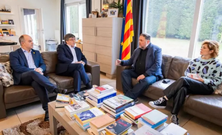 Puigdemont y Junqueras se comprometen a que Junts y ERC empiecen 