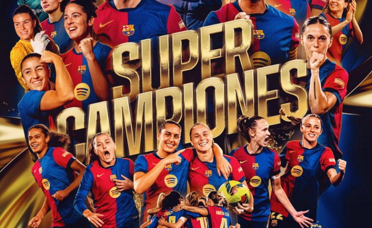 El FC Barcelona arrasa al Real Madrid y se lleva la Supercopa Femenina