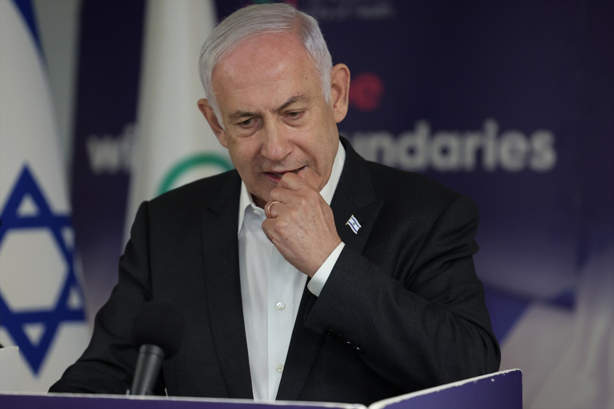 EuropaPress 6017625 08 june 2024 israel ramat gan israeli prime minister benjamin netanyahu