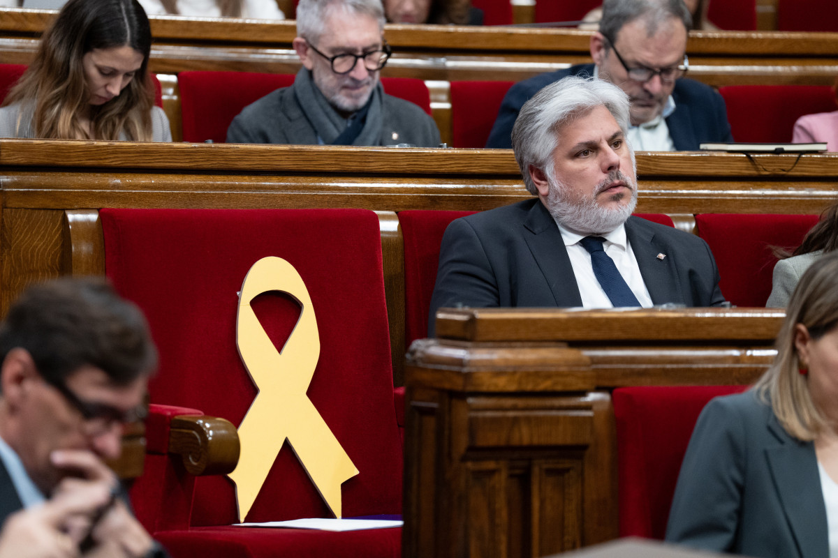 El presidente de Junts en el Parlament, Albert Batet