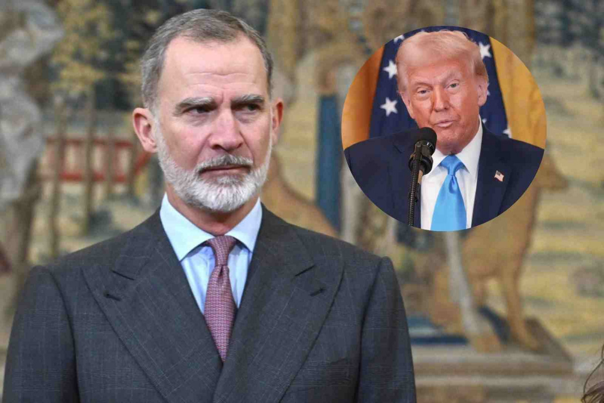 Felipe VI y Donald Trump