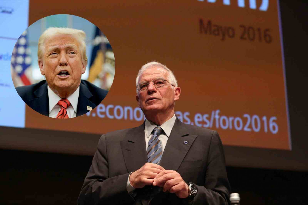 Donald Trump y Josep Borrell